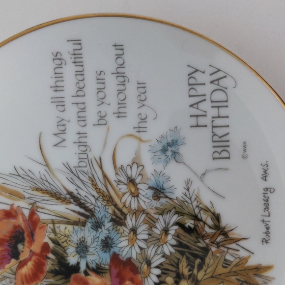 VTG Lasting Memories Happy Birthday Plate - Picture 2 of 5